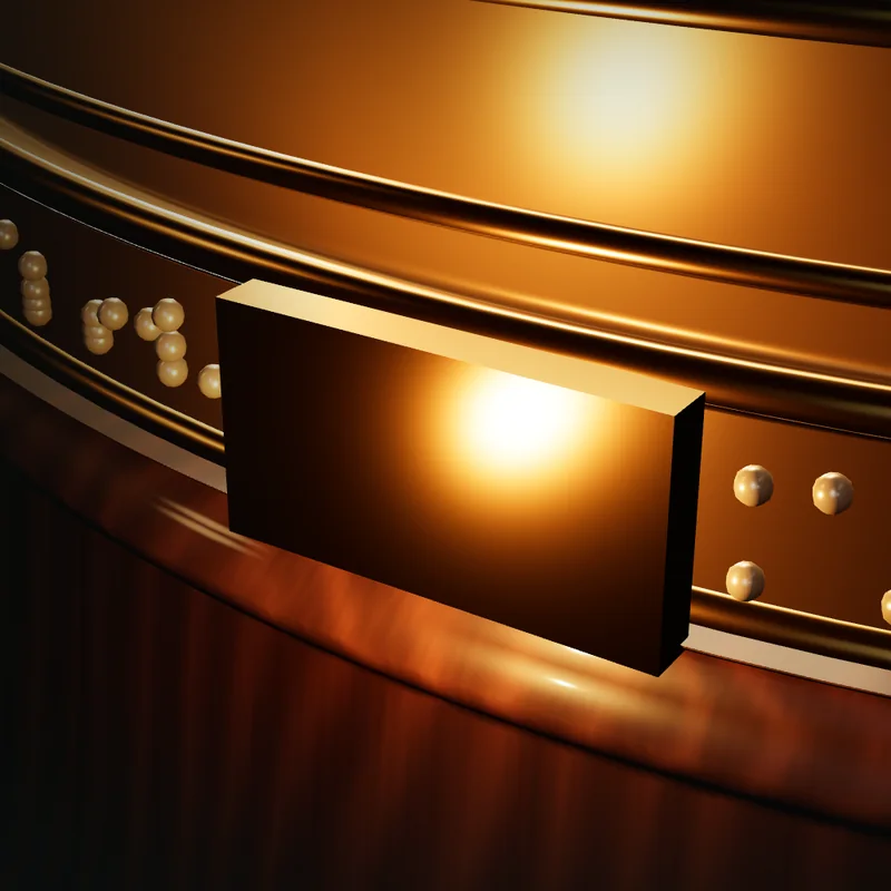 The brass comb lit as a pin passes, beside the pinned drum of the music box