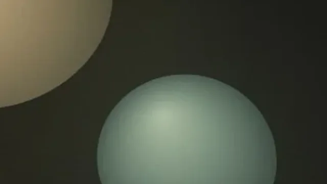 Two smaller forms suspended in the dark field